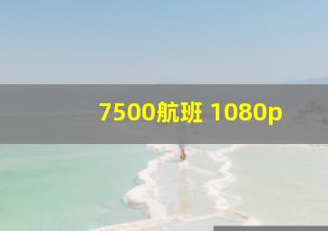 7500航班 1080p